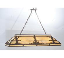  109153 - 61" Long Quiet Pond Skirted Oblong Pendant