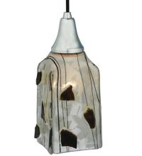  122304 - 4.5"Sq Metro Fusion Licorice Draped Glass Mini Pendant