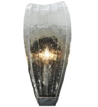  131654 - 5.75"W Metro Fusion Crystal Clear Glass Wall Sconce