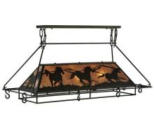  133883 - 48"L Running Horses Oblong Pot Rack