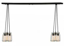  145076 - 48" Long Mason Jar 6 Light Island Pendant