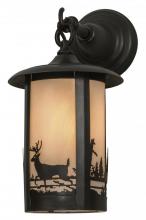 Meyda Blue 150384 - 7"W Fulton Deer Creek Hanging Wall Sconce