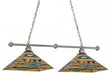  153986 - 43"L Valencia Mission 2 LT Island Pendant