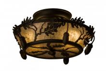  160484 - 10"W Oak Leaf & Acorn Flushmount