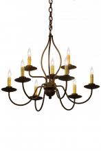 Meyda Blue 160692 - 28" Wide Earl 9 Light Chandelier