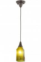  161129 - 4"Sq Metro Fusion Distressed Draped Mini Pendant