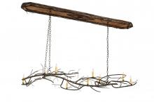 Meyda Blue 177810 - 70" Long Winter Solstice 9 Light Oblong Chandelier