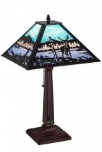  187219 - 22" High Deer at Lake Table Lamp