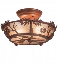  188635 - 10.5"W Oak Leaf & Acorn Flushmount