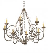 Meyda Blue 193952 - 42" Wide Rachelle 8 Light Chandelier