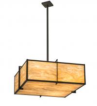 Meyda Blue 195094 - 30" Square Martis Inverted Pendant