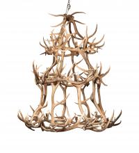  212276 - 70" Wide Antlers Elk 18 Light Chandelier