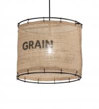  216781 - 16" Wide Empire Grain Sack Pendant