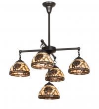  217630 - 30" Wide Pinecone 5 Light Chandelier