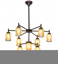  221336 - 32" Wide Revival Favrile 9 Light Chandelier