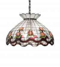 Meyda Blue 232771 - 20" Wide Roseborder Pendant