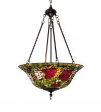  232778 - 20" Wide Tiffany Rosebush Inverted Pendant