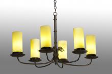  249760 - 38" Long Atria 6 Light Oblong Chandelier