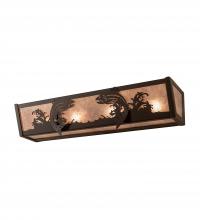 Meyda Blue 250534 - 24" Wide Leaping Trout Vanity Light