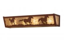  254836 - 24" Wide Running Horses Vanity Light