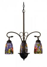 Meyda Blue 27414 - 23"W Rosebush 3 LT Chandelier