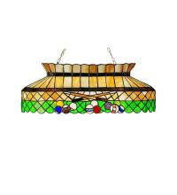  28500 - 32"L Green Billiard Oblong Pendant