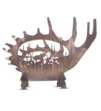  29076 - 24"W Moose Antler Log Holder