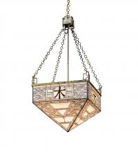 Meyda Blue 49817 - 21" Square Shu Pendant