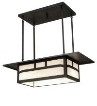  82507 - 34" Long Hyde Park Double Bar Mission Oblong Pendant