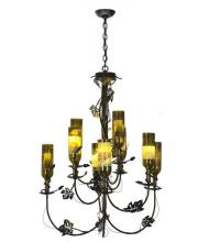  82695 - 34"W Tuscan Vineyard 9 Arm Wine Bottle Chandelier