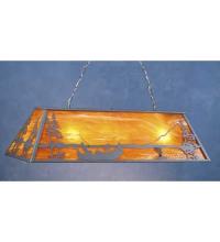  82887 - 48" Long Trout & Fisherman Oblong Pendant