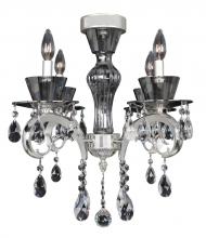  10090-017-FR001 - Locatelli 4 Light Convertible Mini Chandelier - Flush Mount