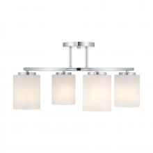  6-4693-4-11 - Herron 4-Light Ceiling Light in Chrome