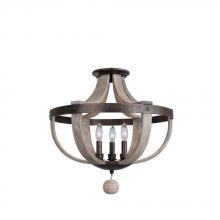  506840FG - Harper 3 Light Semi Flush Mount