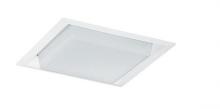  71 WH - 10" Square Trim Drop Opal A19/21