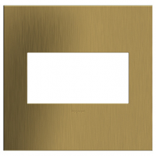  AWC2GBSB4 - adorne® Brushed Satin Brass Two-Gang Screwless Wall Plate