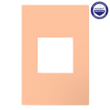  AWP1G2PY - adorne® Peachy One-Gang-Plus Screwless Wall Plate with Microban®