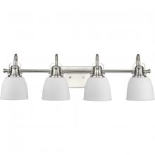  P300429-009 - Preston Collection Four-Light Brushed Nickel Coastal Bath and Vanity Light