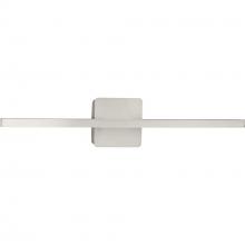  P300449-009-CS - Phase 5 Collection 24 in. Brushed Nickel Slim Modern 3CCT Integrated LED Linear Vanity Light