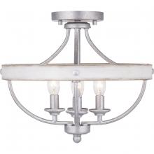  P350117-141 - Gulliver Collection Four-Light 14-1/4" Semi-Flush Convertible