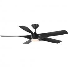  P250059-031-30 - Vernal Collection 60" Five-Blade Matte Black LED Wifi Transitional Indoor/Outdoor Smart DC Ceili