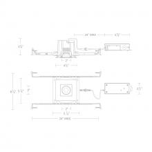  R3BSA-NCS-BK - Ocular 3.0 5CCT Square Adjustable Trim and Remodel Housing with New Construction Frame-In Kit and