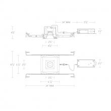  R3BSD-FCS-BK - Ocular 3.0 5CCT Square Donwlight Trim and Remodel Housing with New Construction Frame-In Kit and D