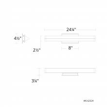  WS-62524-27-BN - Boulevard Bath & Wall Sconce