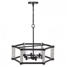  FX-3767-6 - 60W x 6 Rutland hammered metal chandelier