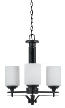 CAL Lighting FX-3505/3 - 21" Inch Three Light Chandelier in Texture Black