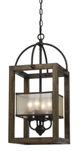  FX-3536/4 - 23.50" Inch Four Light Mission Chandelier in Dark Bronze