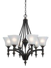  FX-3541/6 - 6 Lights Rockwood Iron Chandelier