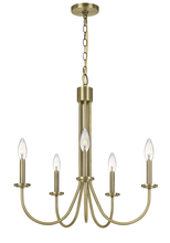  FX-3736-5 - 60W X 5 Spiez Metal Chandelier