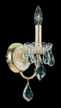  1701-211 - Century 1 Light 120V Wall Sconce in Aurelia with Clear Heritage Handcut Crystal